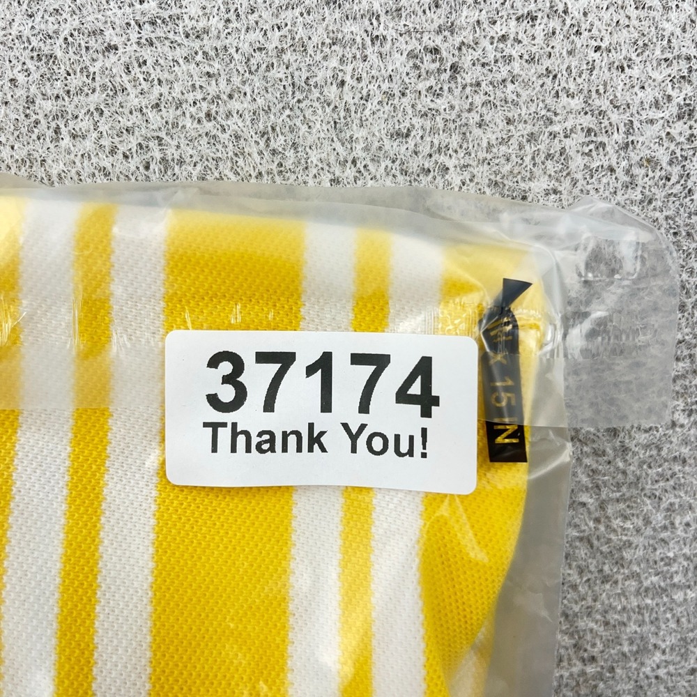 Vintage Tommy Hilfiger Polo Shirt Men Medium Yellow Striped Rugby 90s Vertical * - Picture 13 of 13